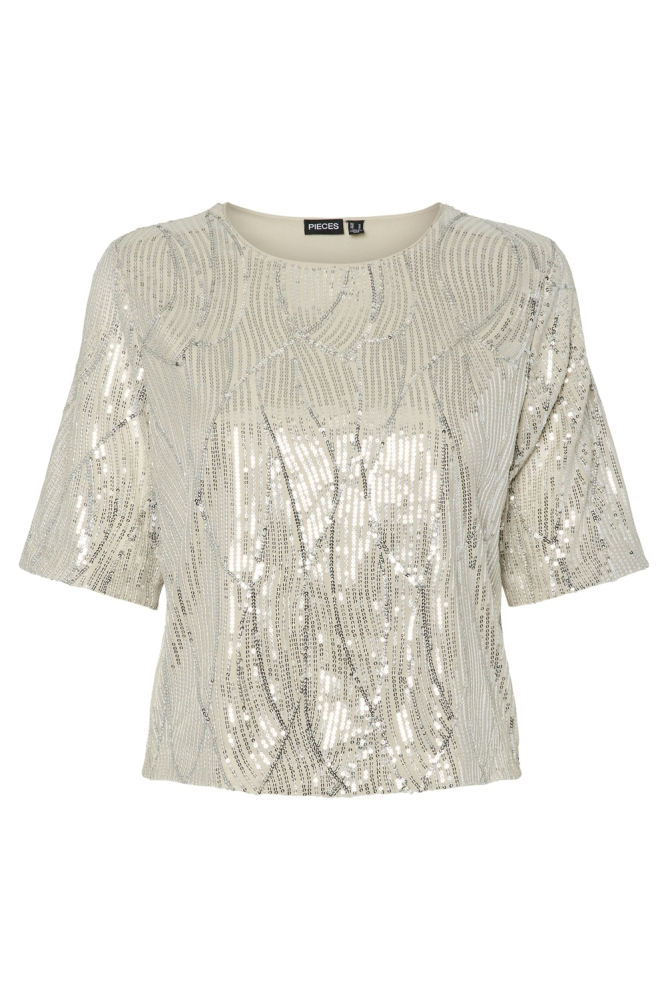 PCTASHA SS TOP JRS 17157226 SILVER GRAY